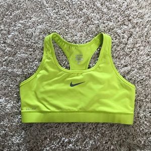 Electric Green NIKE Sorts Bra- L